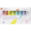 Creative Colors Akrylfärg för målarglada barn, 8×30 ml härliga pastellfärger | Barn Barnfärg