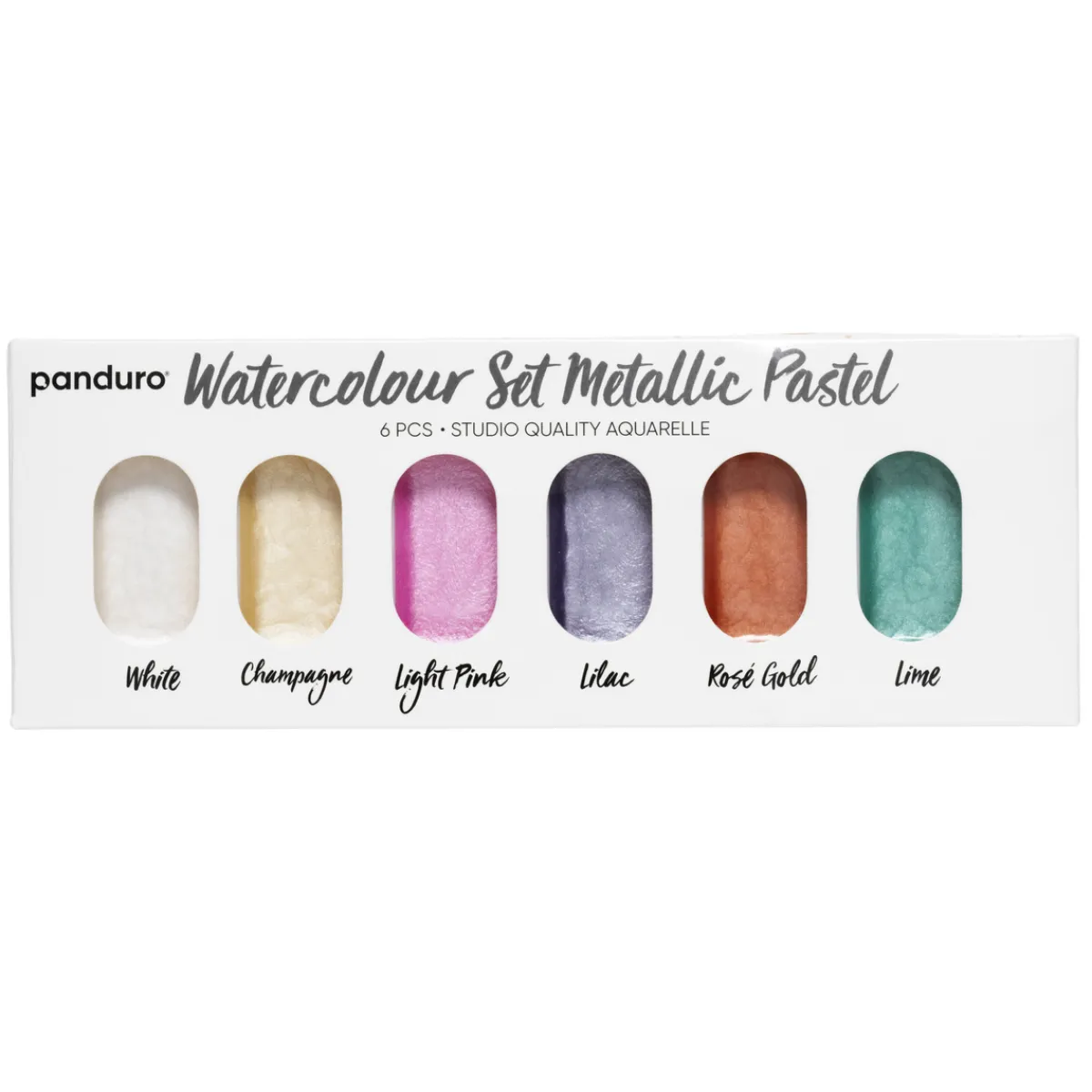 Panduro Hobby Akvarellset metallic pastell