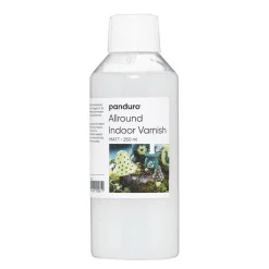 Panduro Hobby Allround-lack, vattenbaserat matt skyddslack för inomhusbruk, 250 ml | Inomhuslack