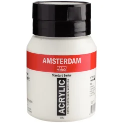 Amsterdam Acrylic akrylfärg 500 ml Titanium White 105 | Akrylfärger
