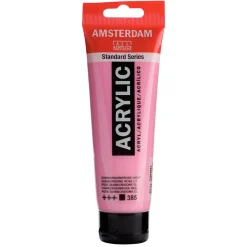 Amsterdam Acrylic akrylfärg 120 ml Quinacridone Rose Light 385 | Akrylfärger