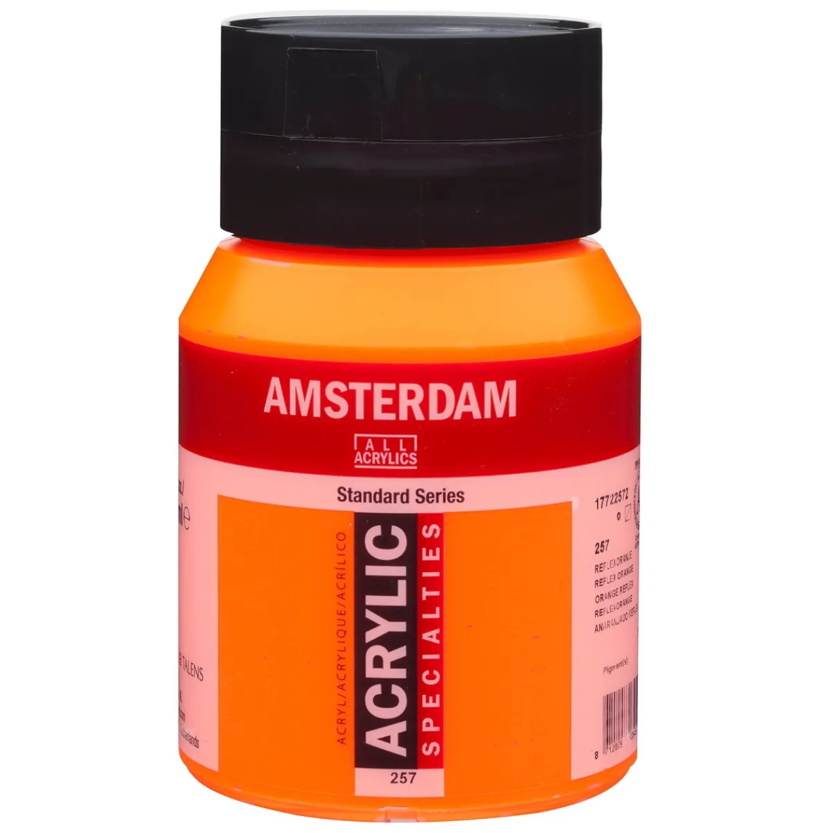 Amsterdam Acrylic akrylfärg 500 ml Reflex Orange 257 UV, UV-färg