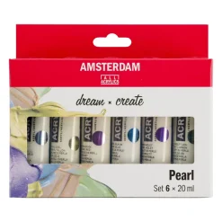 Amsterdam Acrylics Pearl Set - 6 x 20 ml | Akrylfärger