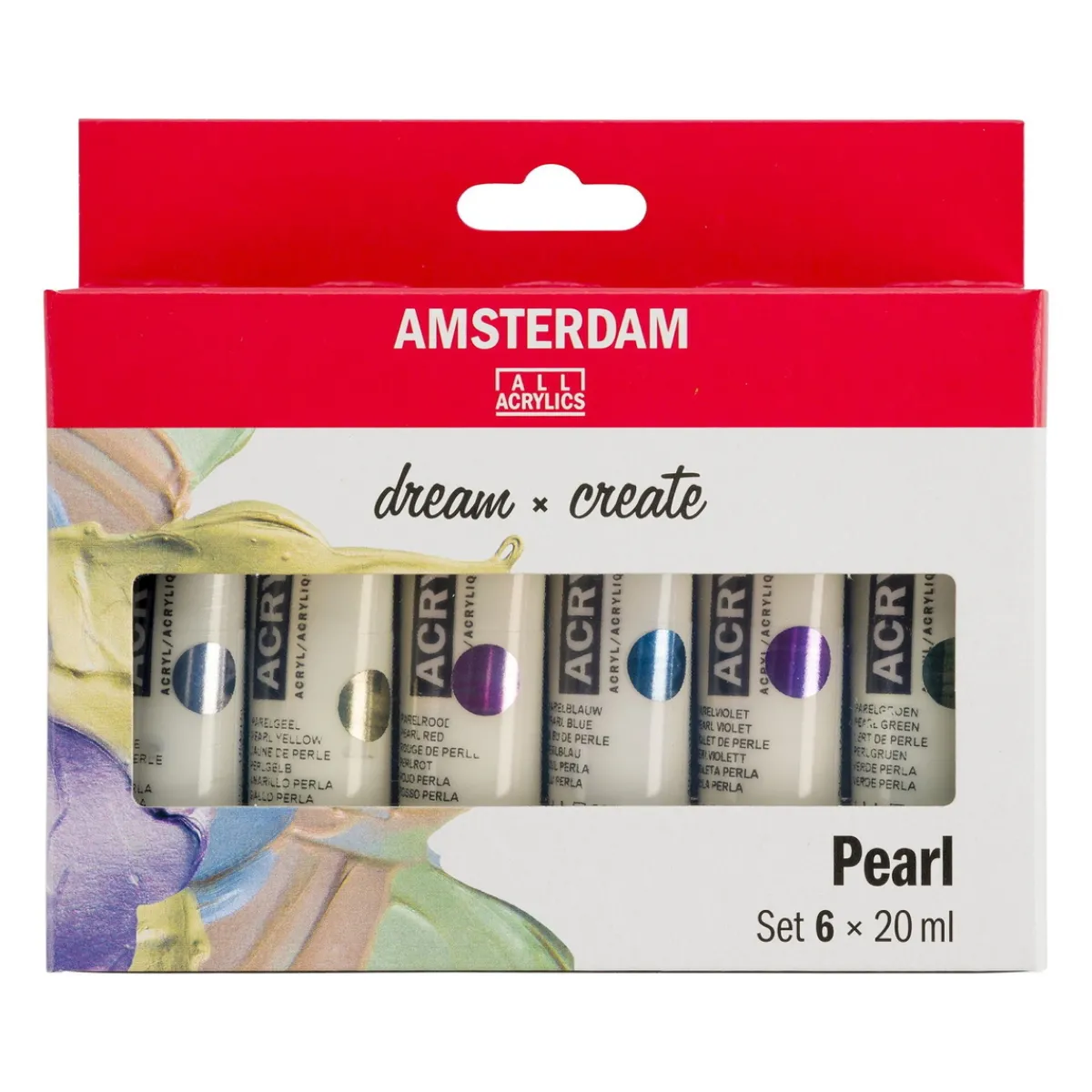 Amsterdam Acrylics Pearl Set - 6 x 20 ml | Akrylfärger