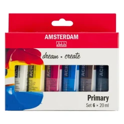 Amsterdam Acrylics Primary Set - 6 x 20 ml | Akrylfärger