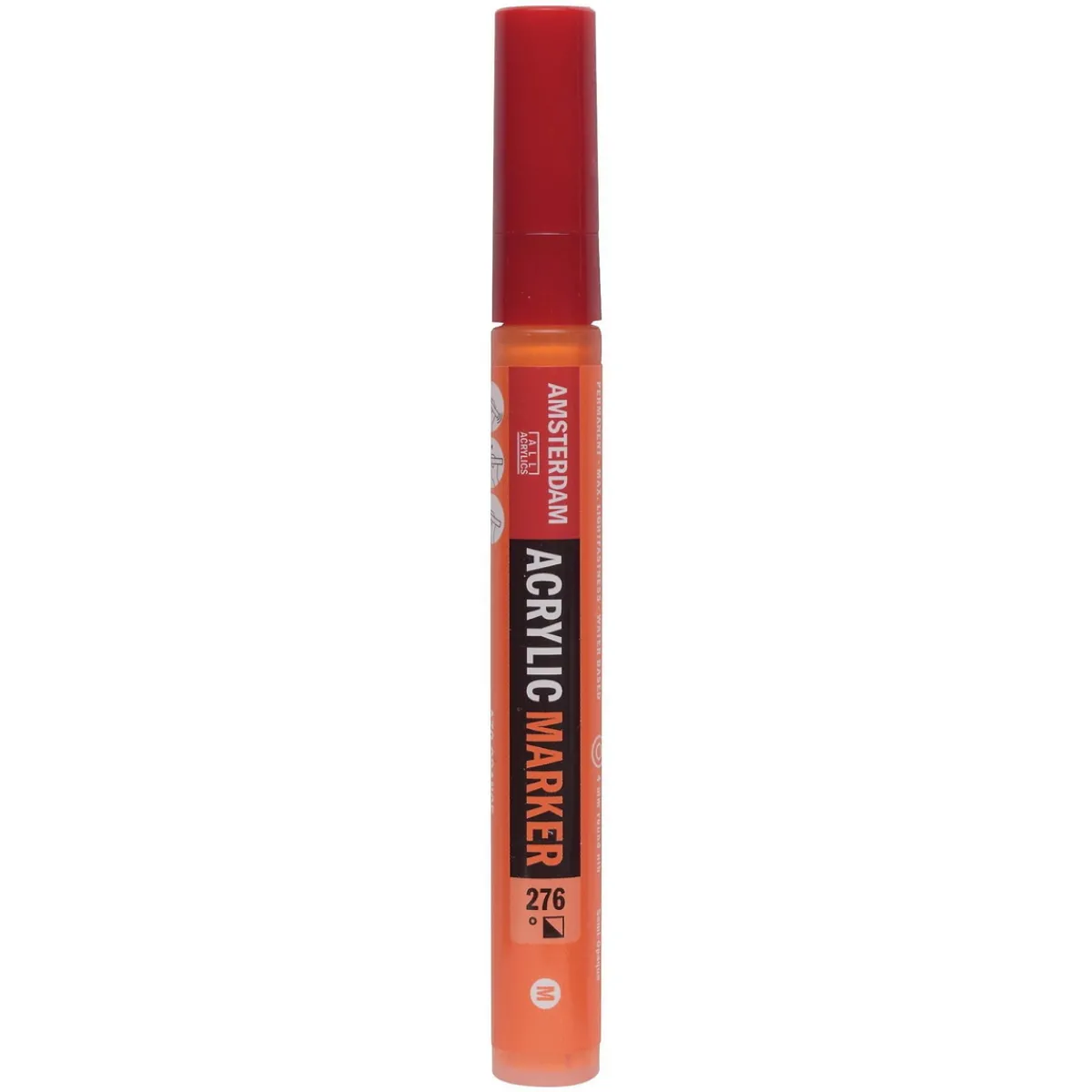 Amsterdam akrylmarker 4 mm Azo Orange - 276 | Tuschpennor & Markers