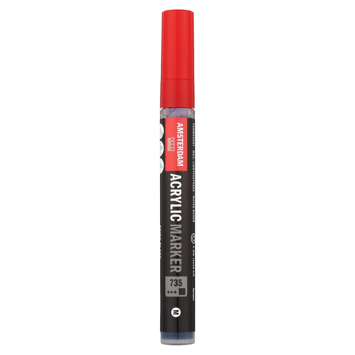 Amsterdam akrylmarker 4 mm Oxide Black - 735 | Tuschpennor & Markers