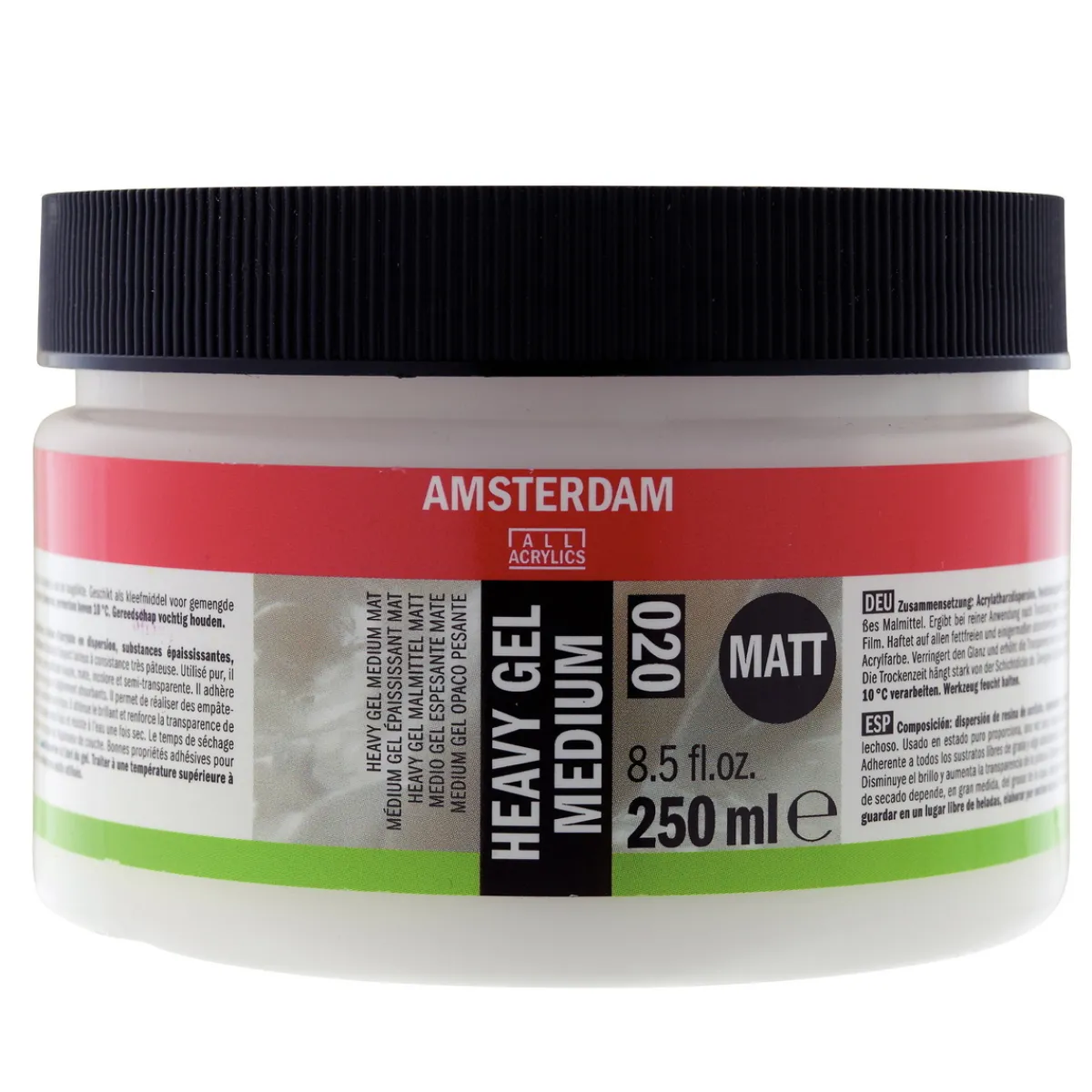 Amsterdam Heavy Gel Medium matt 250 ml | Målarmedier