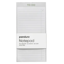 Panduro Hobby Anteckningsblock To-do, organisera vardagen och projekt, 9×18 cm, 60 ark