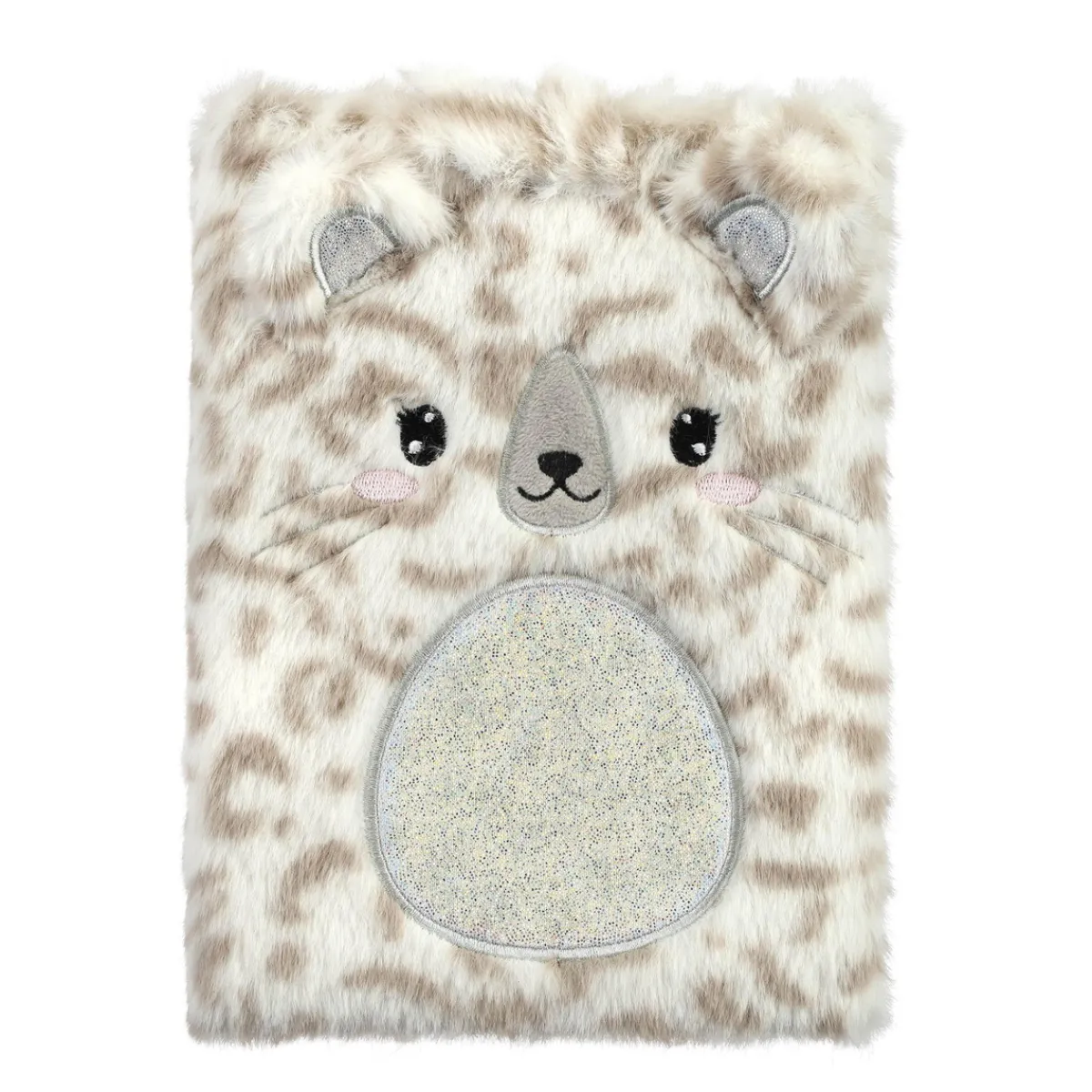 Barn Panduro Hobby Anteckningsbok mjuka och fluffiga snöleoparden! A5, 80 linjerade ark