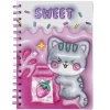 Panduro Hobby Anteckningsbok Sweet A5, söt spiralbunden skrivbok med 80 linjerade ark, 80 g/m² | Barn Skolmaterial