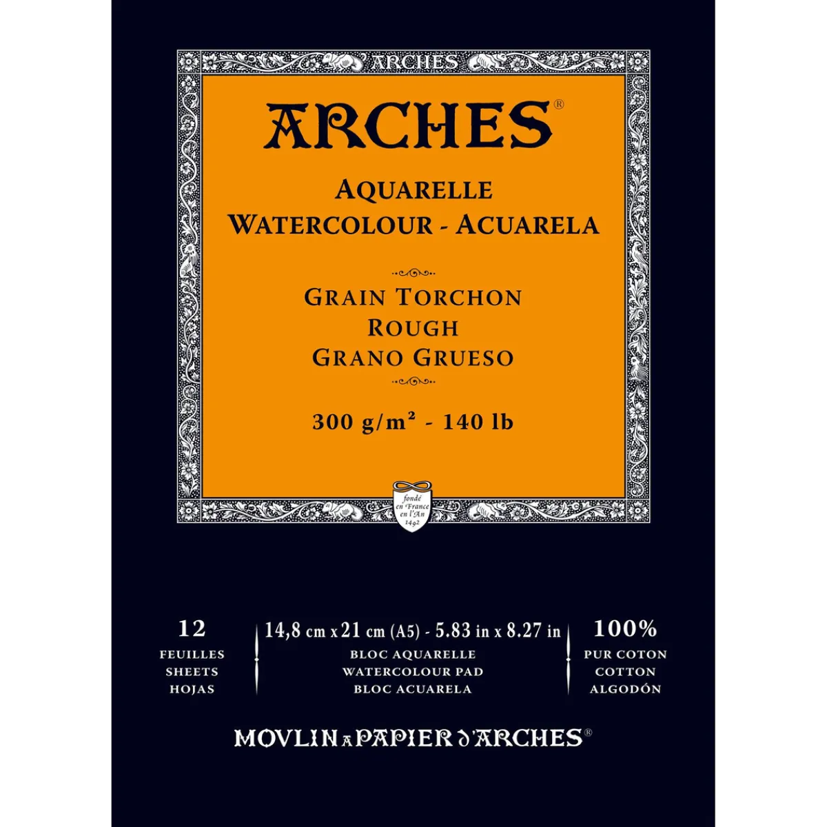 Arches akv.block GT A5 300g | Akvarellblock
