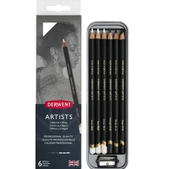 Derwent Artists pennor 3 vita/3 svarta | Färgpennor