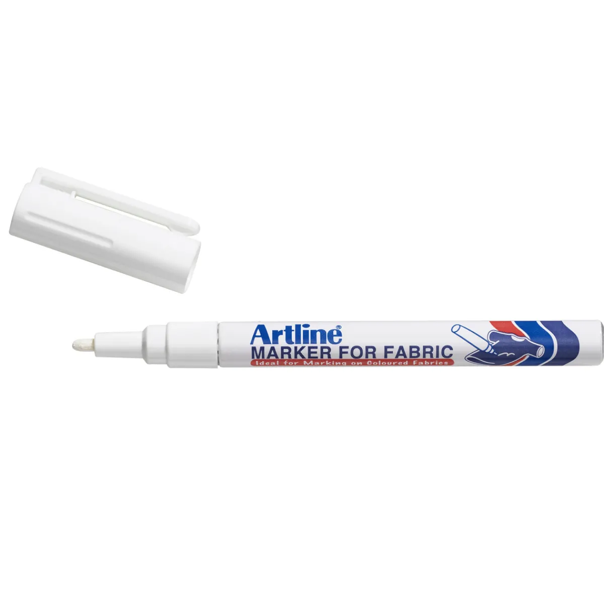 Artline vit märkpenna textil | Textilpennor