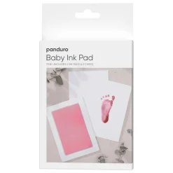 Panduro Hobby Baby Ink Pad rosa, skapa ett vacker fot- eller handavtryck från din baby!