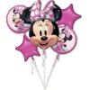 Amscan Ballongbukett Mimmi – 53×66 cm stor Mimmi Mus och 4 mindre ballonger | Barn Ballonger