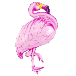PartyDeco Ballong 60×85 cm – en rosa och mycket vackert detaljerad flamingo | Barn Ballonger