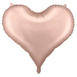 Barn PartyDeco Ballong 61×53 cm – roséfärgat hjärta, perfekt för alla hjärtans dag & valentines