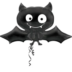 Barn Amscan Ballong med stor svart fladdermus 104×60 cm – perfekt till halloween-festen