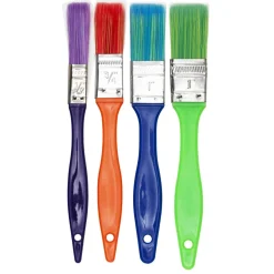 Barn Panduro Hobby Barnpenslar 4-pack med färgglatt och brett syntetborst