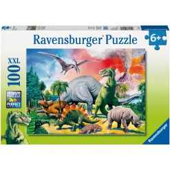 Ravensburger Barnpussel 100 Among Dinosaurs | Barn Barnpussel