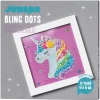 Barn Panduro Hobby Bling Dots tavla unicorn, diamond painting för barn – bling dots, motiv & tavelram à 19×19 cm
