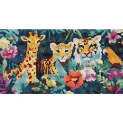 Barn Panduro Hobby Bling Dots tigerdjungel, diamond painting för barn 8+ år – tigrar och en giraff 40×20 cm
