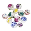 Panduro Jewellery 12 blommiga akrylpärlor i 2 olika storlekar, Ø8 mm / Ø10 mm, 6 av varje