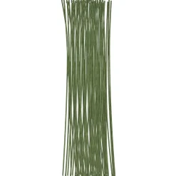 Panduro Hobby Blomsterpinnar / blomstertråd – 50 gröna pappersklädda pinnar à 30 cm, Ø 2,0 mm