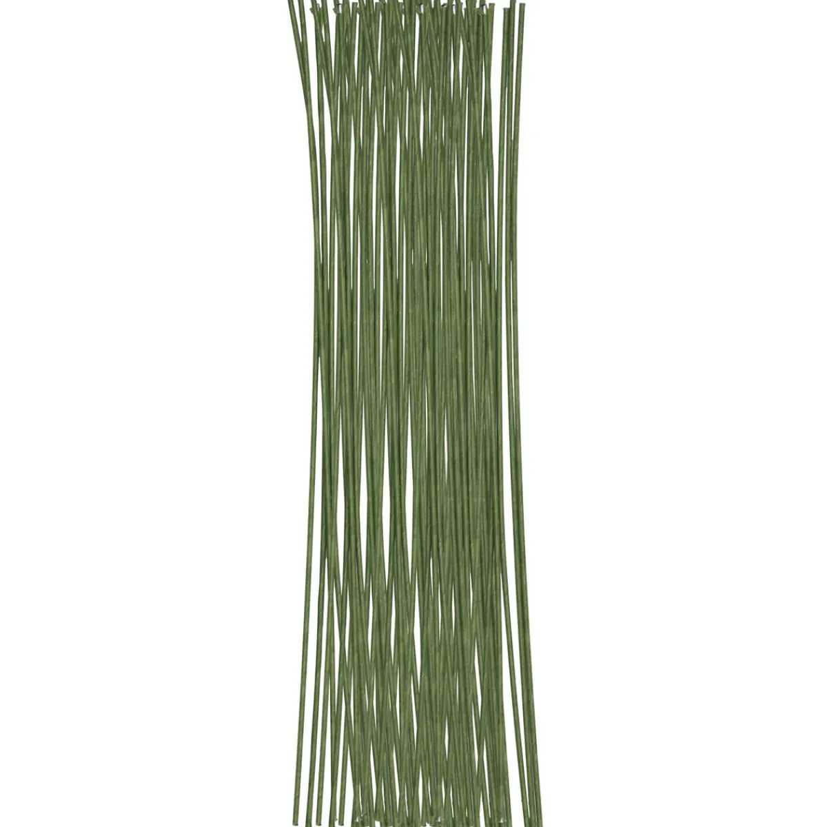 Panduro Hobby Blomsterpinnar / blomstertråd – 50 gröna pappersklädda pinnar à 30 cm, Ø 2,0 mm