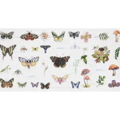 Panduro Hobby Bokmärken med massor av vackra fjärilar, 3 ark à 16,5×23,5 cm