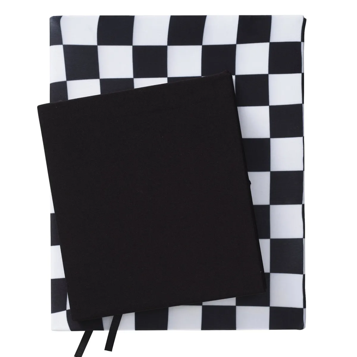 Panduro Hobby Bokomslag av stretchtyg, skyddsomslag för böcker – rutigt 2-pack, 18×33 & 23×27 cm | Barn Skolmaterial