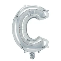Panduro Hobby Bokstavsballong C silver 32 cm | Barn Ballonger
