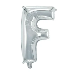 Barn Panduro Hobby Bokstavsballong F silver 32 cm