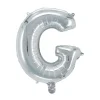Panduro Hobby Bokstavsballong G silver 32 cm | Barn Ballonger