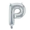 Panduro Hobby Bokstavsballong P silver 32 cm | Barn Ballonger