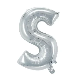 Panduro Hobby Bokstavsballong S silver 32 cm | Barn Ballonger