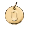 Panduro Jewellery Bokstavshänge cirkel O – Ø12 mm, mässing pläterat med 9 karat guld
