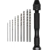 Panduro Hobby Borr-kit mini, handborr i ministorlek med 6 bits, 0,8 – 3 mm