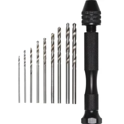 Panduro Hobby Borr-kit mini, handborr i ministorlek med 6 bits, 0,8 – 3 mm