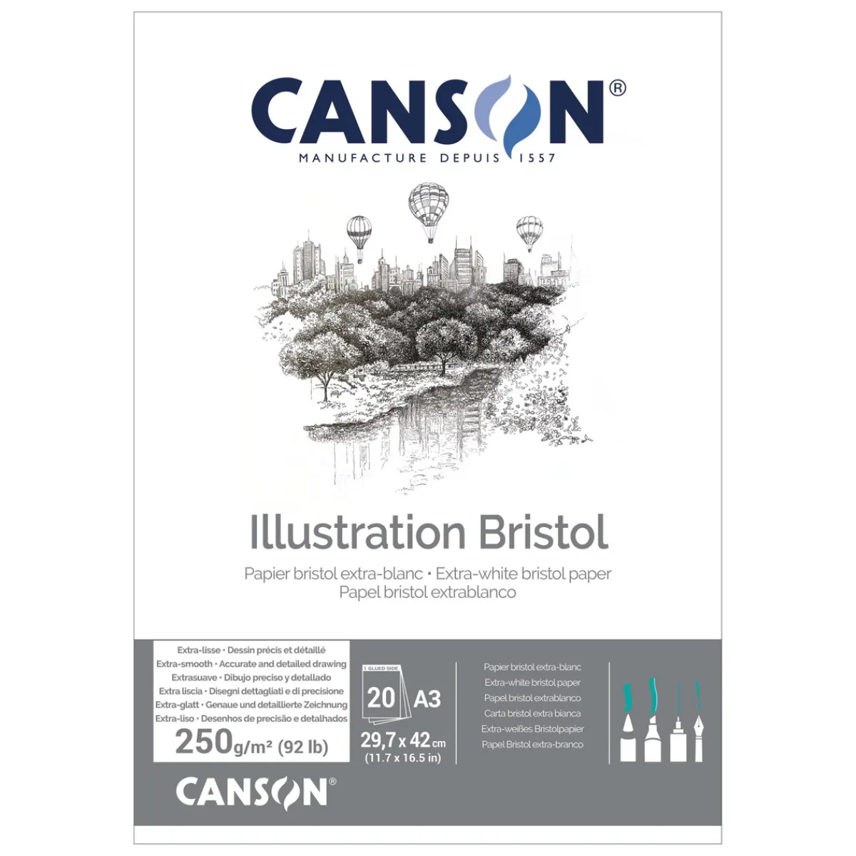 Canson Bristol graphic A3 | Block