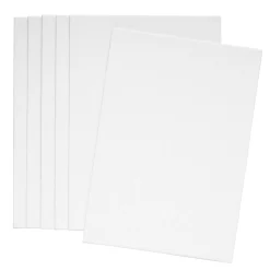 Panduro Hobby Canvas Panel – 6 st. vita canvaser / målardukar A5 (148×210 mm), 3 mm tjocklek | Dukpannå / Bomull