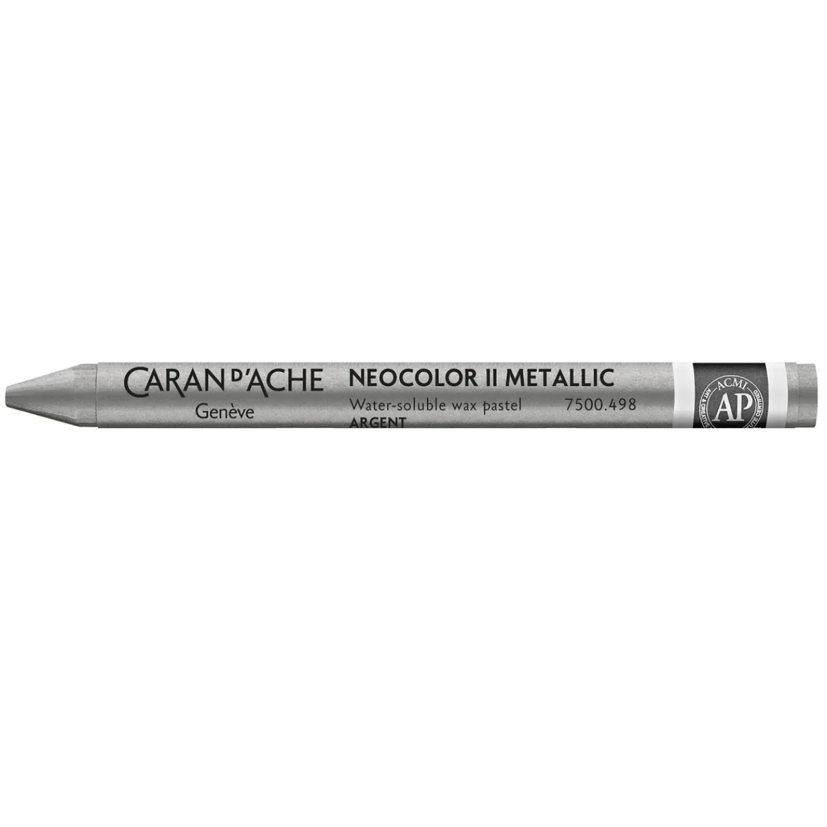CDA Caran D Ache Caran d'Ache akvarellkrita Neocolor II 498 Silver | Kritor