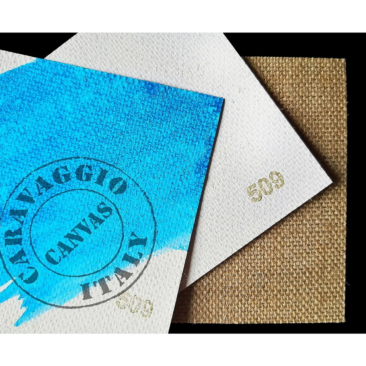 CaraVaggio målarduk 509, 210 cm bred, 100% linne, grov gräng, 430 g/m²