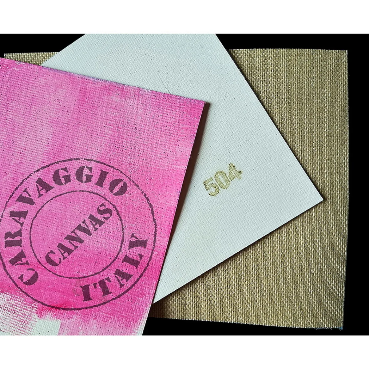 CaraVaggio målarduk 504, 210 cm bred, 100% polyester, fin gräng, 215 g/m²