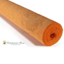 Cartotecnica Rossi kräppapper 610 – torkad apelsin, 180 g rulle (144 g/m²) à 50×250 cm | Crepepapper