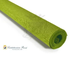 Cartotecnica Rossi kräppapper 365 – limegrön, 90 g rulle (120 g/m²) à 50×150 cm | Crepepapper
