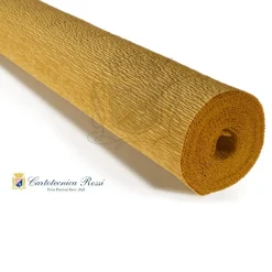 Cartotecnica Rossi kräppapper 579 – mörkbeige, 180 g rulle (144 g/m²) à 50×250 cm | Crepepapper