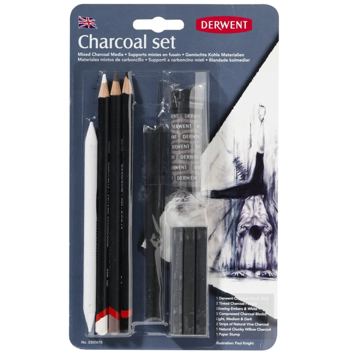 Derwent Charcoal set | Kolpennor & Ritkol