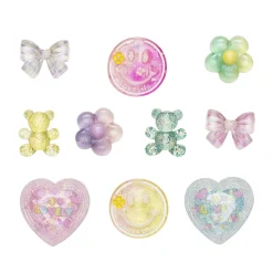 Panduro Hobby Charm Stickers Cute, 10 st. söta klistermärken med motiv av akryl! | Barn Barnstickers